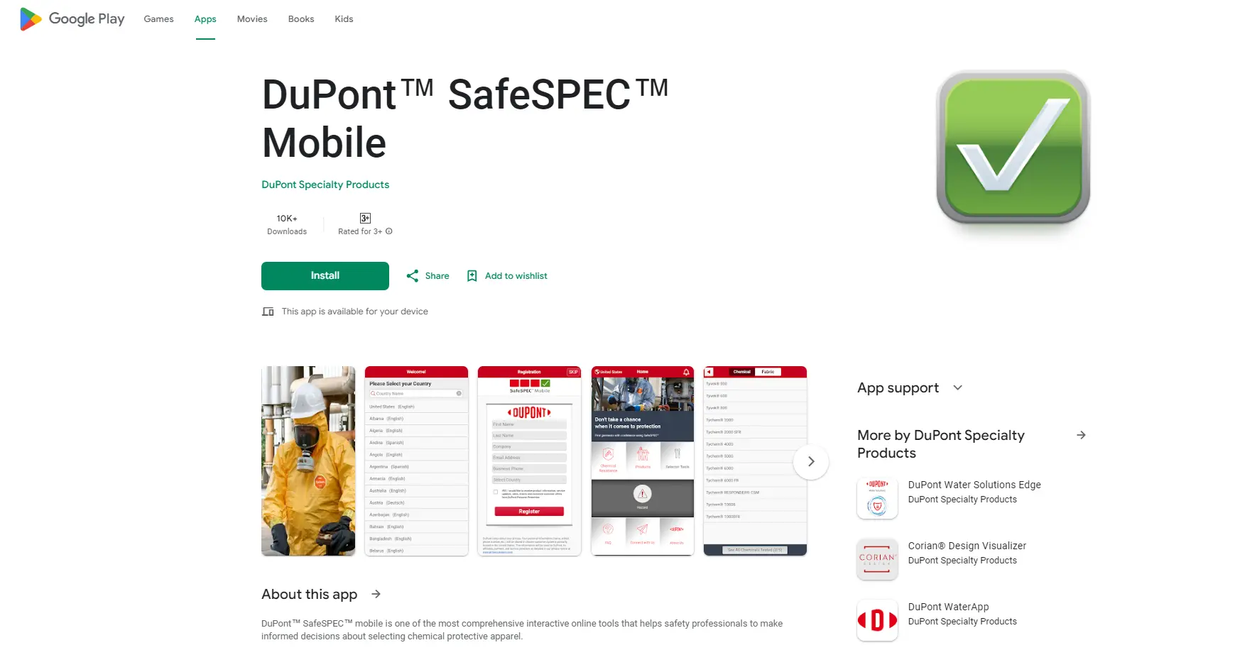 DuPont™ SafeSPEC™ Mobile